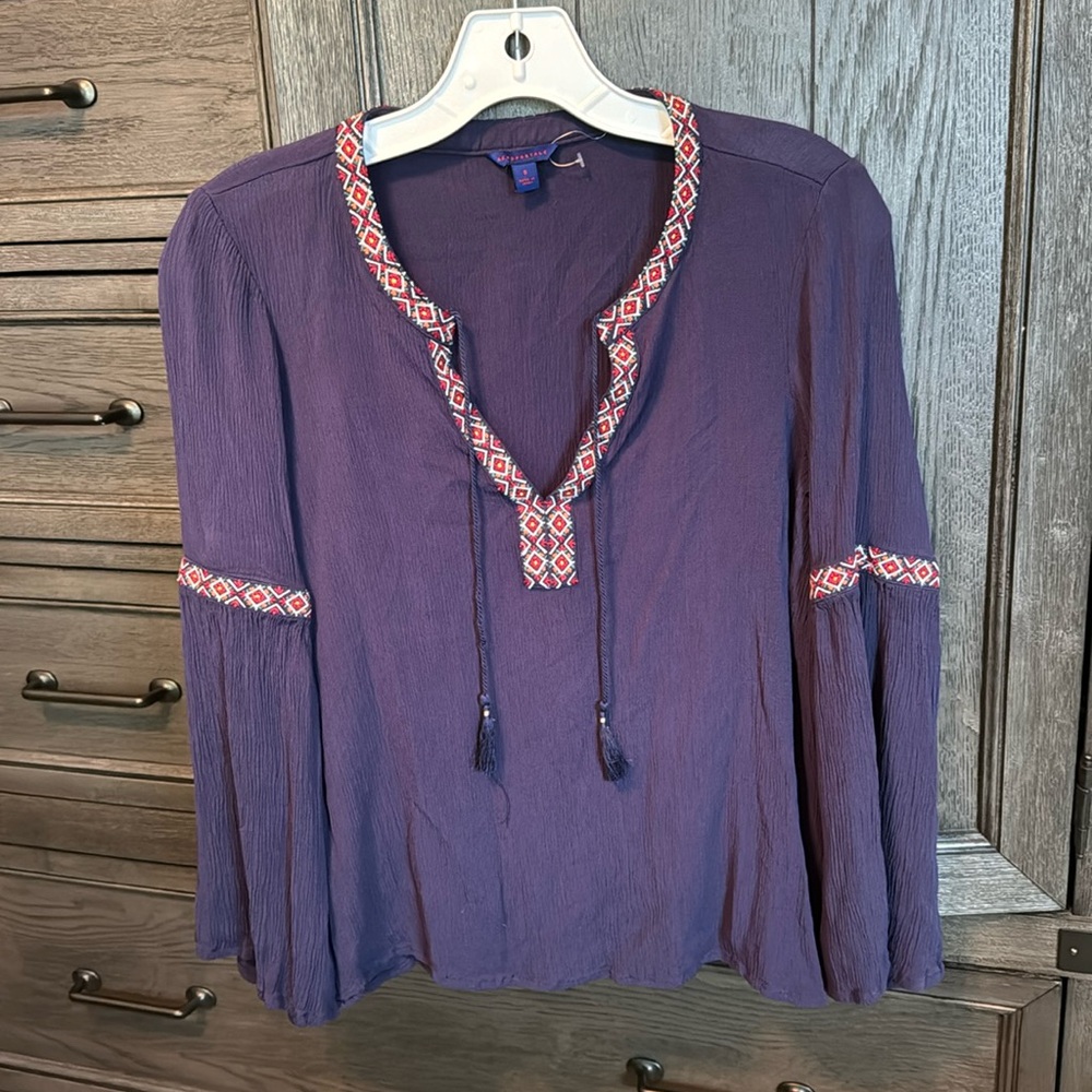 Aeropostale Boho Long Sleeve Shirt Size S NWOT